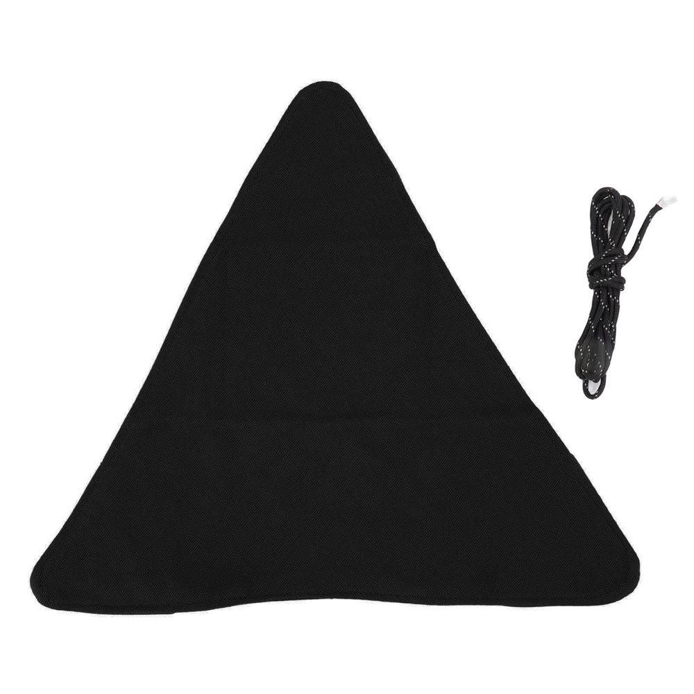 Fdit Tripod Stool Cloth, Portable Foldable Triangle Camping Stool for Fishing Hiking, Black