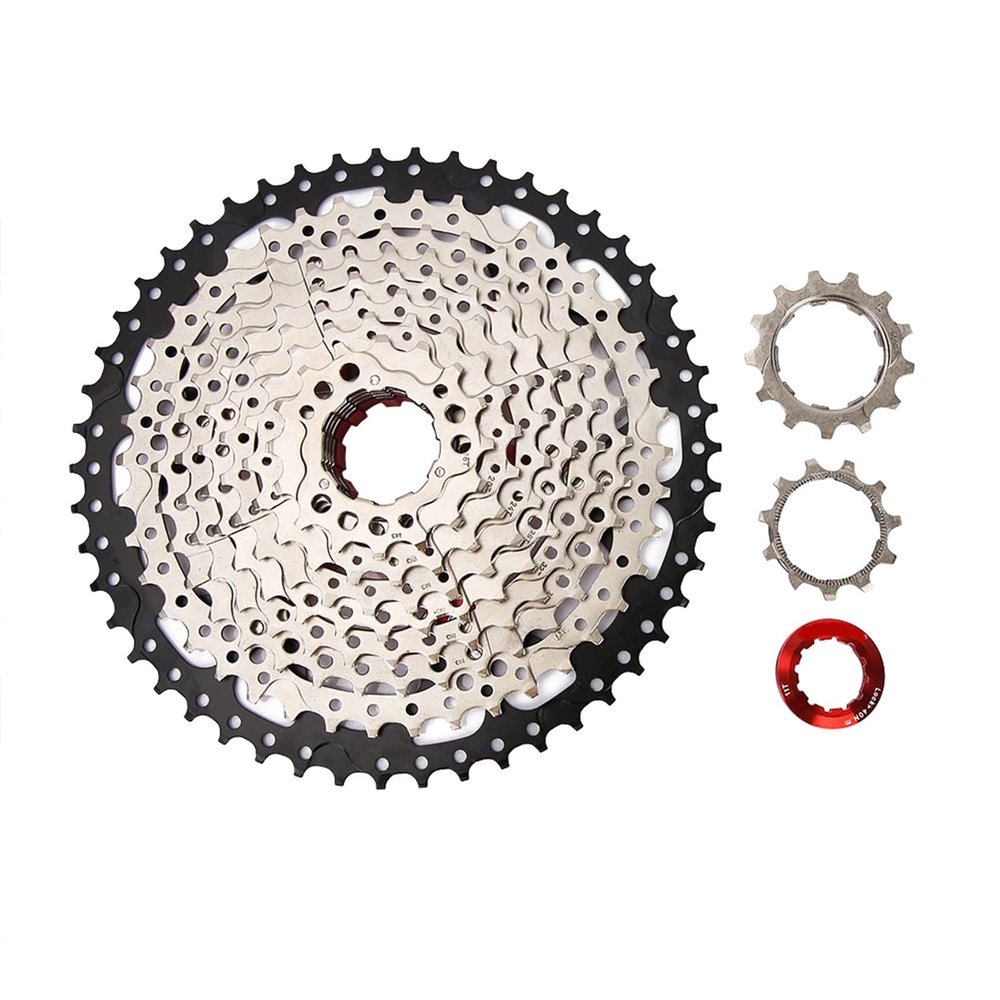 Fit for10 Speed 11 50T Mountain bikes Chain hoop Replacement Part , Aluminium+Steel Cassette Freewheel Sprocket , Aluminium+Steel Cassette Freewheel Sprocket , Fit fAluminium + Steel Cassette Freewhe