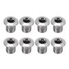 Pilipane Aluminum Alloy Bicycle Crankset Nuts Chainwheel Screwsfor Road Bike,8pcs M8 Single Bike Chainring Bolts, Mountain Bike, BMX, Crankset, 8pcs M8 Single Bike Chainring Bolts, Aluminum Allochain view 1