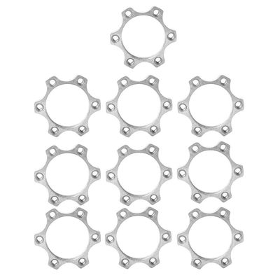 Pilipane 10pcs Aluminum Alloy Bikes Disc Brake Rotor Adapter Bikes Freewheel Threaded Hubs 6 Bolts Rotor Replacement Part(44 MM), 10pcs Aluminum Alloy Bikes Disc Brake Rotor AdapBrake Rotor Adapter D