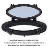 Boat Yacht Portlight Porthole Qiilu Window Port Hole Oval Porthole 410x220 Portlight Window Port Hole Glass for Marine Boat Yacht RV view 3