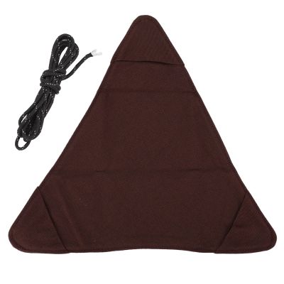Fdit Tripod Stool Cloth Portable Foldable Handcraft Triangle Folding Camping Stool Cloth for Fishing Camping Hiking Mountaining (Brown)