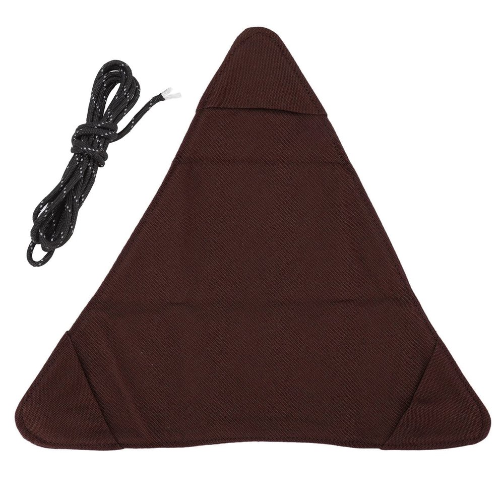 Fdit Tripod Stool Cloth Portable Foldable Handcraft Triangle Folding Camping Stool Cloth for Fishing Camping Hiking Mountaining (Brown)