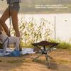 Fdit Tripod Stool Cloth Portable Foldable Handcraft Triangle Folding Camping Stool Cloth for Fishing Camping Hiking Mountaining (Brown) view 4