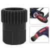 bikes Cassette Lockring Tool , Hub Lock hoop Nut Removal Repairing Tool for 350 240 440 540 Ratchet Bikes (Black) , Mountain bikes Cassette Removal Tool bikes Freewheel Remover Repair Lockring Tool view 4