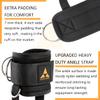 Ankle Strap for Cable Machine (Pair) Adjustable Comfort fit Neoprene and Reinforce 4 D-Rings, Upgraded Ankle Strap Gym Cable Attachment for Glute Kickbacks & Lower Body Exercises fit Women & Men view 4