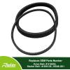 Roykaw Clutch Drive & Starter Generator Belt Kit for 2008-up EZGO RXV/TXT Golf Cart Models with Kawasaki Engine, Replaces OEM # 606136, 606138, 618630, 16548G1 view 2