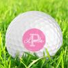 Personalized Golf Balls - Logo Golf Balls - Custom Golf Balls - Monogrammed Golf Balls (12 Balls, Pink Circle) view 2