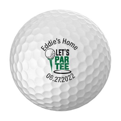 Personalized Golf Balls - Logo Golf Balls - Custom Golf Balls - Monogrammed Golf Balls (12 Balls, Let's Par Tee)
