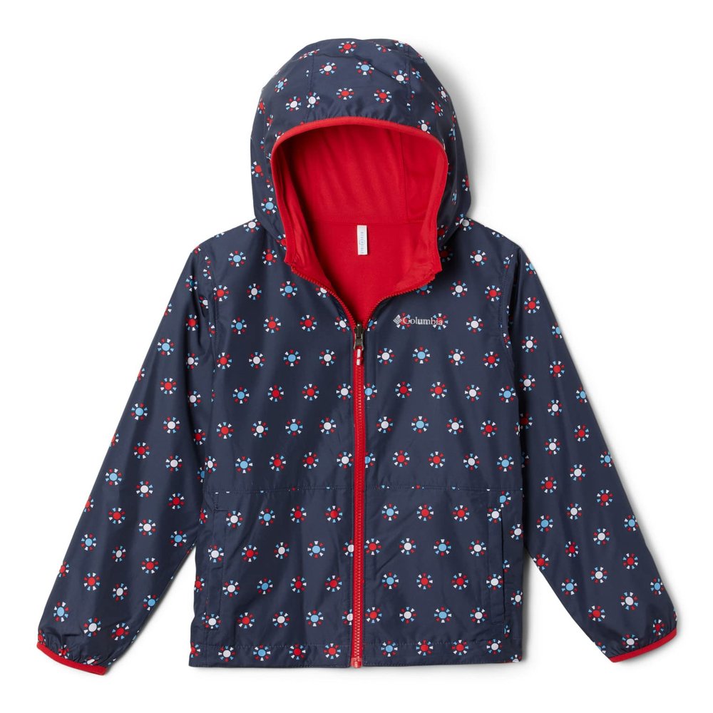Columbia Youth Unisex Pixel Grabber Reversible Jacket, Nocturnal Summa Suns, X-Large