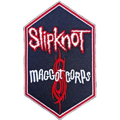 Men's Slipknot Maggot Corps Embroidered Patch White