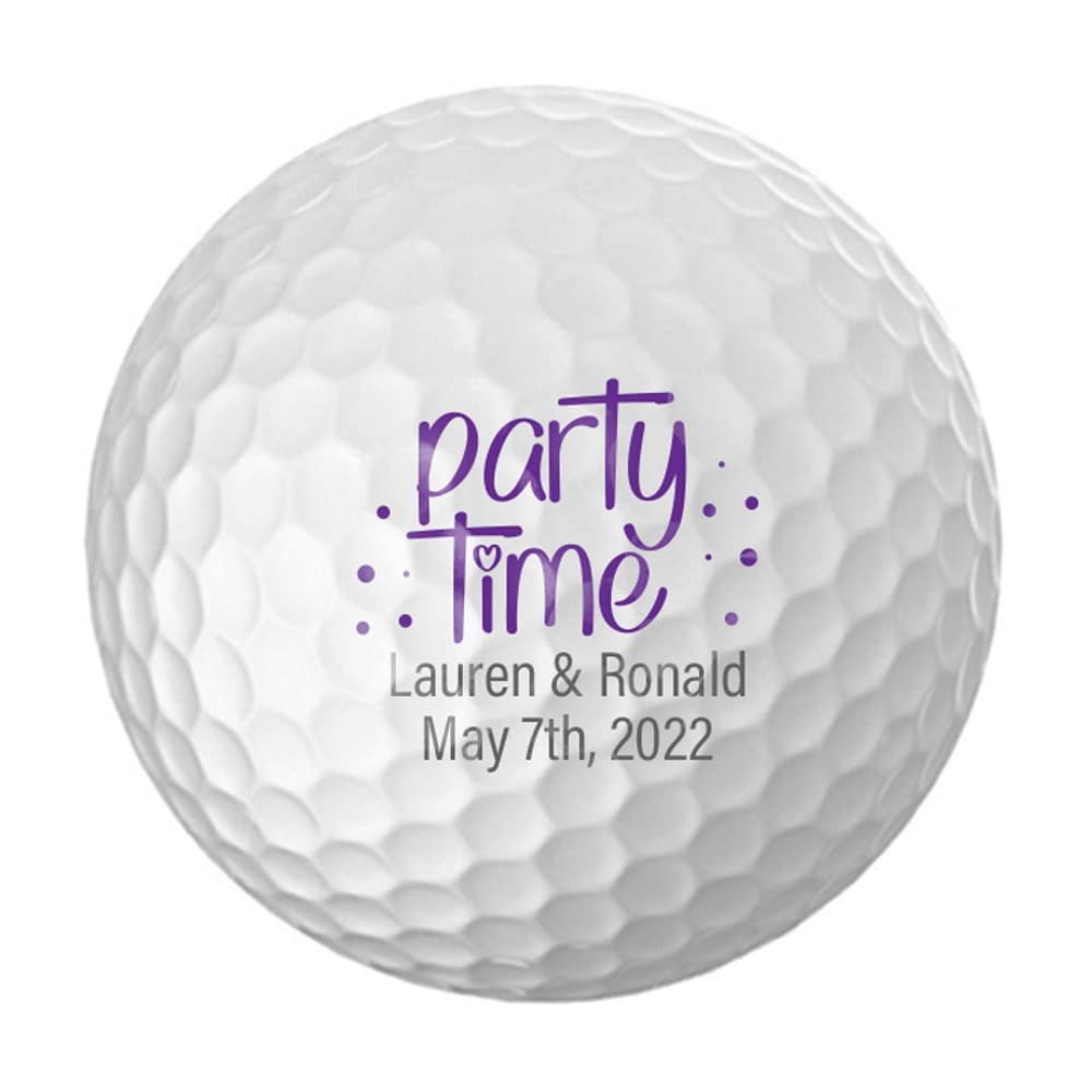Personalized Wedding Party Logo Golf Balls (12) - Monogrammed Balls