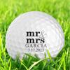 Personalized Wedding Party Logo Golf Balls - Custom Monogrammed (12 Balls, Mr & Mrs) view 2