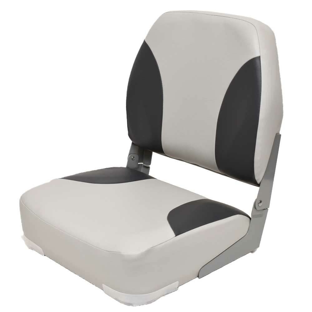 Boat Folding Fishing Seat 75102GC | 20 x 18 x 16 Inch Gray Charcoal