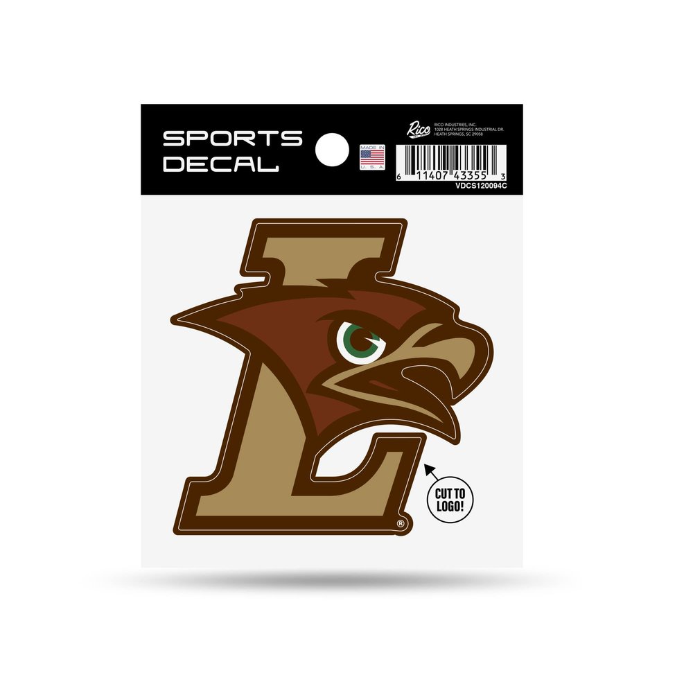 Rico Industries NCAA Lehigh Mountain Hawks Primary Logo 4" x 4" Sports Decal