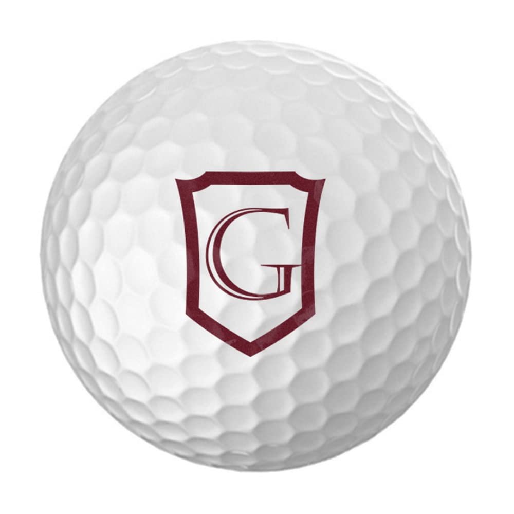 Personalized Golf Balls - Logo Golf Balls - Custom Golf Balls - Monogrammed Golf Balls (12 Balls, Monogrammed Shield)