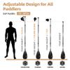 THURSO SURF Carbon Hybrid SUP Paddle Carbon Fiber Shaft Paddle Board Paddle Kayak Paddle Convertible 3 Piece Adjustable 71''-87'' Lightweight Floating Superb Performance view 3