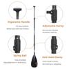 THURSO SURF Carbon Hybrid SUP Paddle Carbon Fiber Shaft Paddle Board Paddle Kayak Paddle Convertible 3 Piece Adjustable 71''-87'' Lightweight Floating Superb Performance view 4