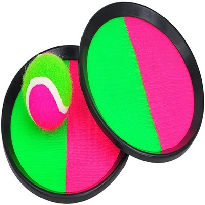 Star Magic Pitch N Catch Ball Game Pack Indoor and Outdoor Mitt Pitch N Catch Paddle Ball Set (1 Pack)