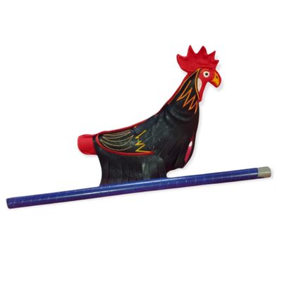 Leather Dummy with Stick for Roosters Training, Mona de Cuero para Entrenar Gallos Finos
