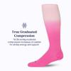 Comrad Nylon Knee High Socks - 15-20mmHg Graduated Compression Socks, (Wide Calf Large, Berry Ombre) - Unisex, 1 Pack view 4