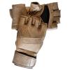 Victorbudo MMA Gloves Grappling Sparring Heavy Bag Boxing Gloves for Men, Maya Hide Leather Boxing Gloves Martial Arts Training Half Finger Adjustable Kickboxing Punching Gloves (Open Pam, L) view 1