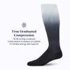 Comrad Nylon Knee High Socks - 15-20mmHg Graduated Compression Socks, (Medium, Black Ombre) - Soft & Breathable Support Socks for Men, Pregnant Women, Nurses, Home, Work, & Travel view 4