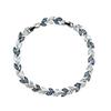 Faship Gorgeous Marquise Dark Blue Clear CZ Crystal Tennis Bracelet - Dark Blue/Clear view 1