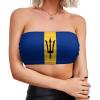 Elegant Casual Barbados Flag Wrap Chest for Women Girl's Summer Sun Beach L view 1