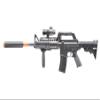 Lancer Tactical M4 Airsoft Spring Power Light Weight with Flashlight, Red Dot, Grip and1000 Rounds 0.12g BBS view 1