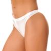 Fldy Women Tanga Thongs Summer Swim Bottoms Ultra Thin Cool Dry Swimsuit Bikini Briefs Underwear White Medium view 2