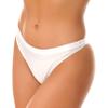 Fldy Women Tanga Thongs Summer Swim Bottoms Ultra Thin Cool Dry Swimsuit Bikini Briefs Underwear White Medium view 3