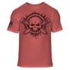 Disc Golf Skull Crossbones T-Shirt - Disc Golfing Skull Logo Shirt - Soft Blend T - A125 view 4