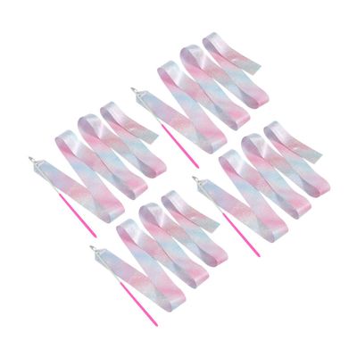 BESPORTBLE 4pcs Ribbons for Boy Girl Glittery Streamers for Gymnastics and Dance Parties Lightweight Handles for Easy Movement and Flexibility