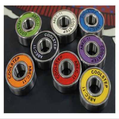 SUOFEILAIMU ABEC-11 High Speed Non-Oil Inline Speed Skates Bearing 608 Chrome Racing Bearings for Powerslide (Color : 16 Bearing 8 Spacer)