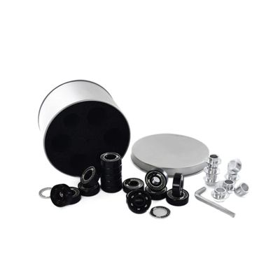 SUOFEILAIMU 608RS Lubricate Speed Bearing Inline Speed Skates Bearing 608 Roller Bearings Race Spacer 4mm Wrench Chrome Steel 6-Beads (Color : 1set Bearings)