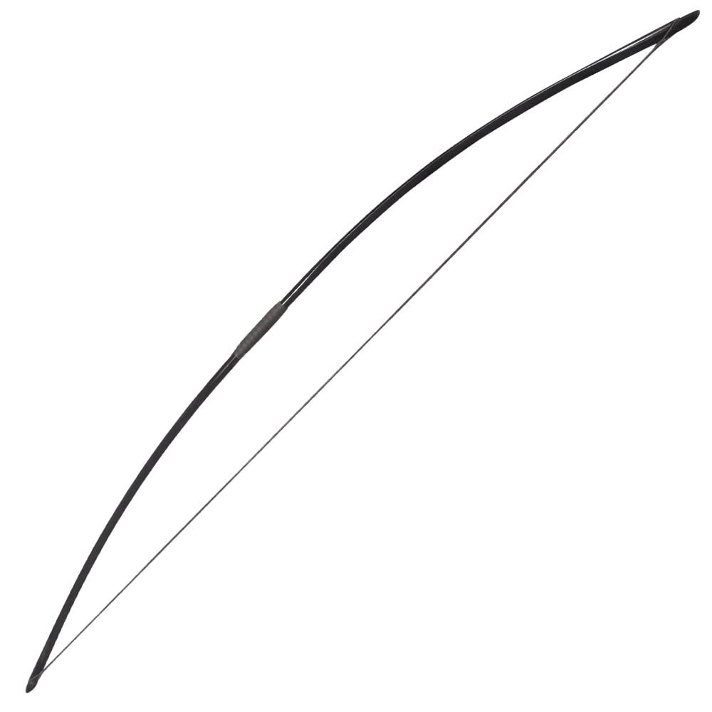 67 Inch Archery Traditional Longbow 25-120lbs Recurve Bow Hunting English Longbow for Right Hand Left Hand Adult Outdoor Sports (Black, 85 Lbs)