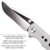 CRKT Oxcart EDC Folding Pocket Knife: Assisted Open Everyday Carry, Plain Edge, Frame Lock, Stainless Steel Handle 6135 view 4