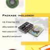 SUOFEILAIMU 16Pcs 7 Beads Lubricated 608RS 608 Skating Bearing for Inline Speed Roller Skates Shoes Skateboard Patines Spacer (Color : 1 Set Bearings) view 4