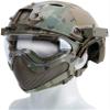 F22 PJ Tactical Fast Helmet, Detachable Mask and Goggles, Cosplay Tactical Riding Airsoft Full Face Protective Helmet view 1