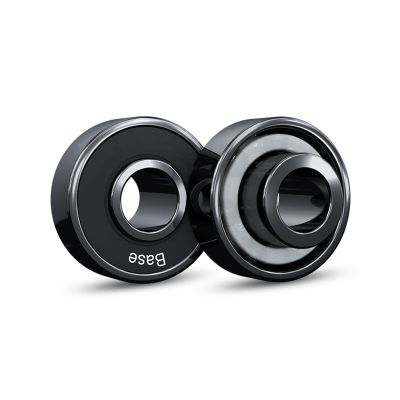 SUOFEILAIMU 8PCS Surfboard Longboard Bearing Black Shaft High-Speed Professional Double Warp Four Wheel Ceramic Bearings (Color : Basic Blackburn blackbase)