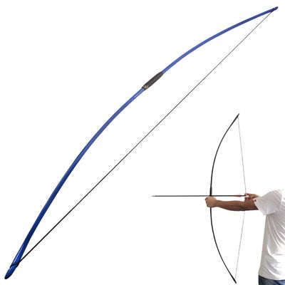 67 Inch Archery Traditional Longbow 25-120lbs Recurve Bow Hunting English Longbow for Right Hand Left Hand Adult Outdoor Sports (Blue, 95 Lbs)