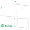 GYMAX Soccer Goal, 6ft x 4ft Kids Soccer Goal for Backyard with All Weather Net & Sturdy UPVC Frame, Indoor/Outdoor Soccer Net for Garden, Beach, Driveway view 4