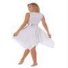 JEATHA Women's Asymmetrical Color Block Lyrical Modern Contemporary Dance Costume Praise Tunic Overlay Blue Large view 4