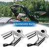 MOJIATE Made Wakeboard Rack, Polished Aluminum Wakeboarding Tower Holder, Adjustable Angle Base to Level with Boat, Clamp Fits Tubing Sizes: 1 3/4", 1 7/8", 2", 2 1/4", 2 3/8", 2 1/2" view 4