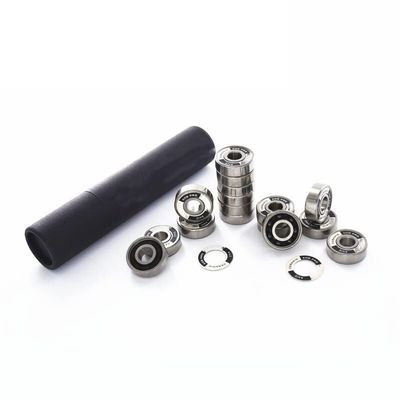 SUOFEILAIMU 16PCS Si3N4 Black Ceramic Speed Bearing for Inline Speed Skates Shoes Professional Race 608RS 7 Beads Bearings