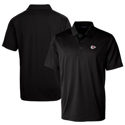 Cutter & Buck Men's Black Kansas City Chiefs Prospect Textured Stretch Polo