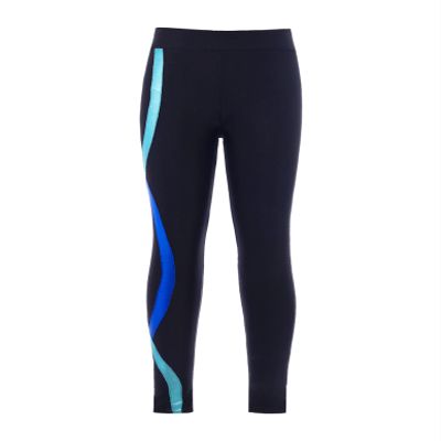 Jizyo Youth Girls Footless Athletic Leggings Yoga Sports Tights Gymnastic Running Workout Legging Pant Stretchy Pants Black 8 Years