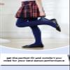 DIPUG Girls Navy Blue Tights Toddler Dance Footed Kids Ballet School Uniform Opaque Stockings 5t 6 7 8 view 2