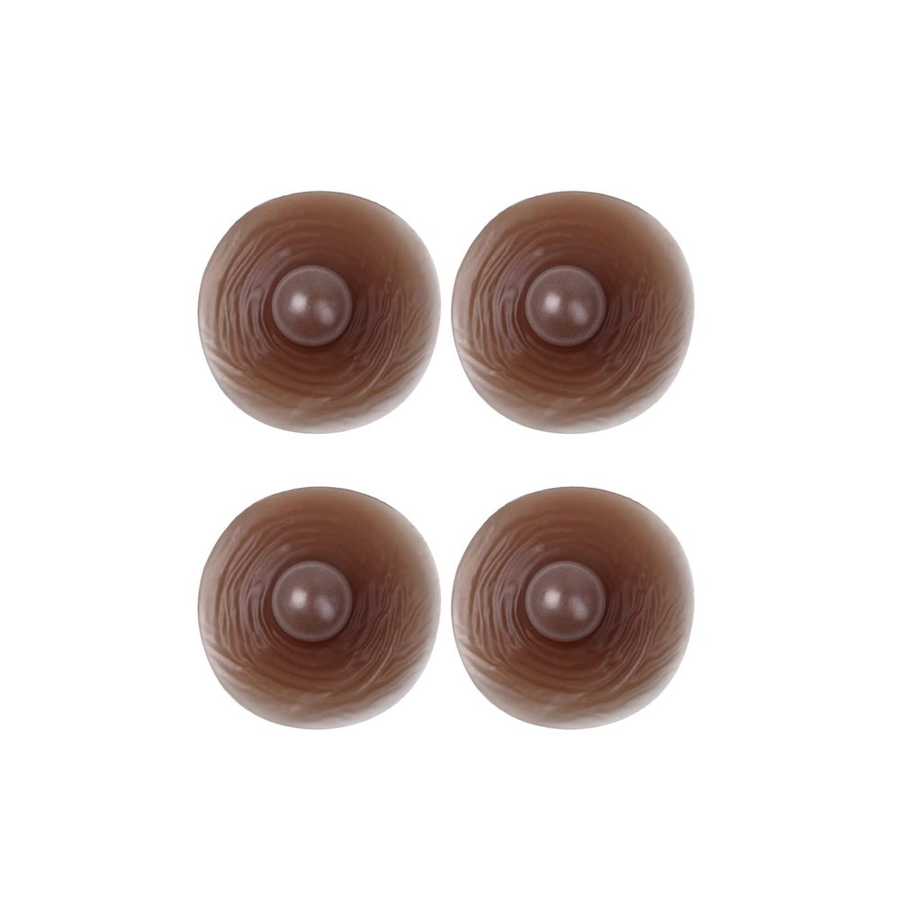 2 Pair Adhesive Silicone Nipples For Breast Forms Crossdressers Realistic Nipples Cover - Privacy Box Package